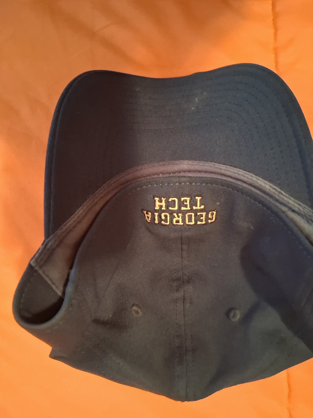 American Needle Georgia Tech Yellow Jackets Navy Cap Hat, Fitted Size XL - Picture 2 of 4
